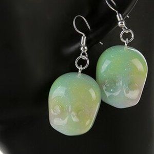 Halloween Alien Baby Face Earrings 90's